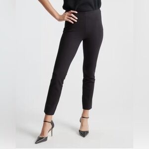 Quince Ultra-Stretch Ponte Pintuck Ankle Pants XS
